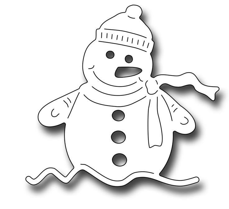⛄ Трафареты со снеговиками