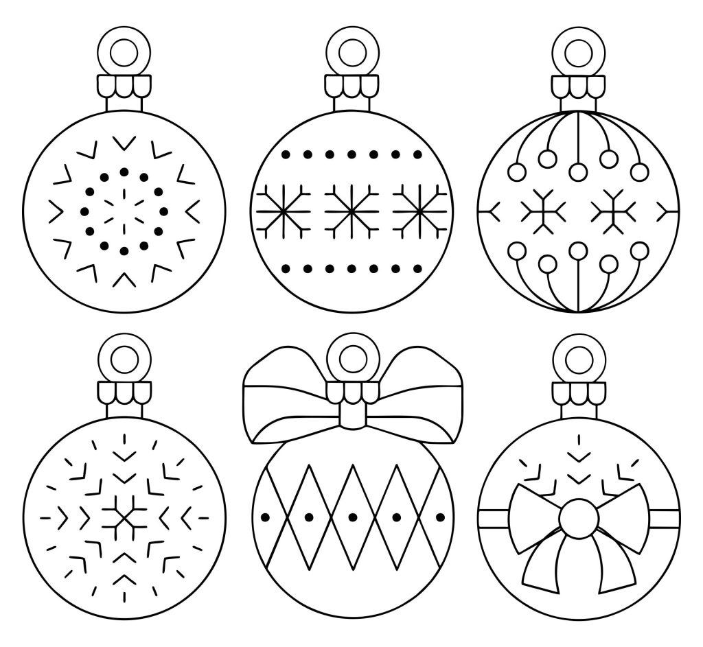 🎁 Шаблоны новогодних шаров