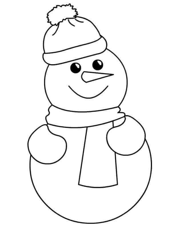 ⛄ Трафареты со снеговиками