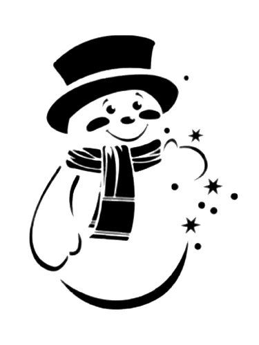 ⛄ Трафареты со снеговиками