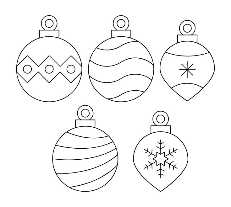 🎁 Шаблоны новогодних шаров