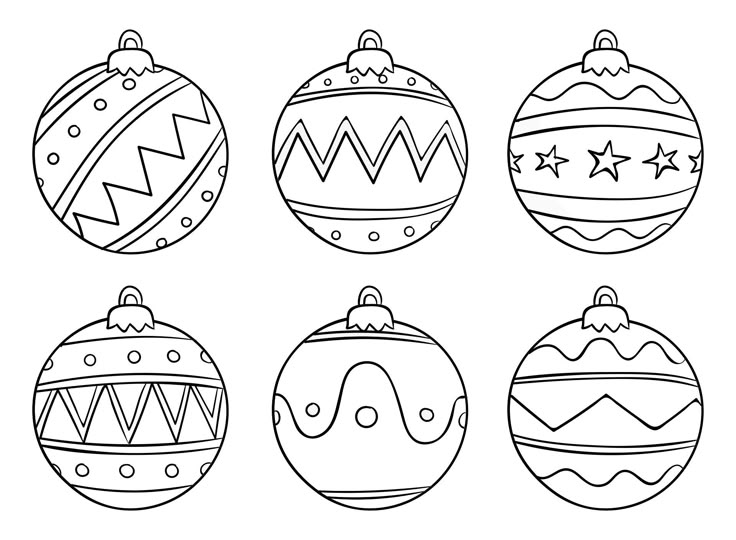 🎁 Шаблоны новогодних шаров